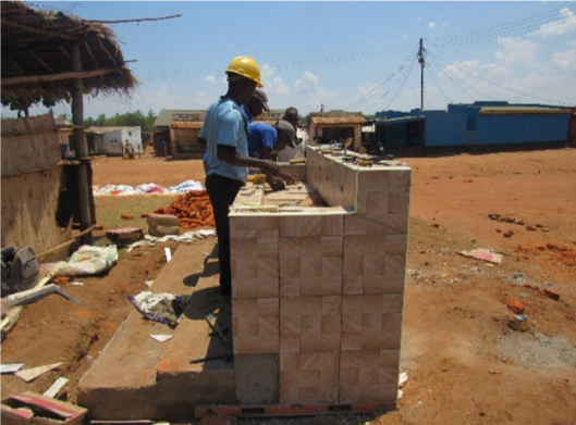 Govala handwashing facility under construction