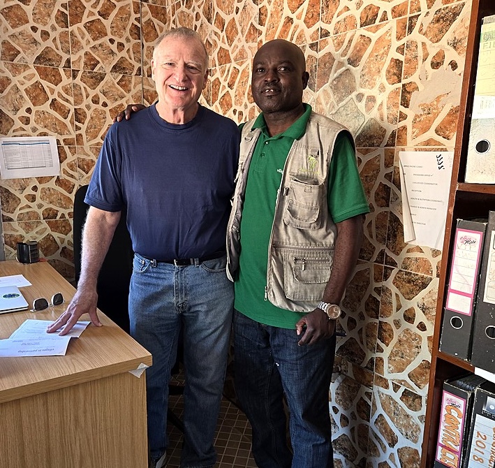 Harry with wash officer Daniel